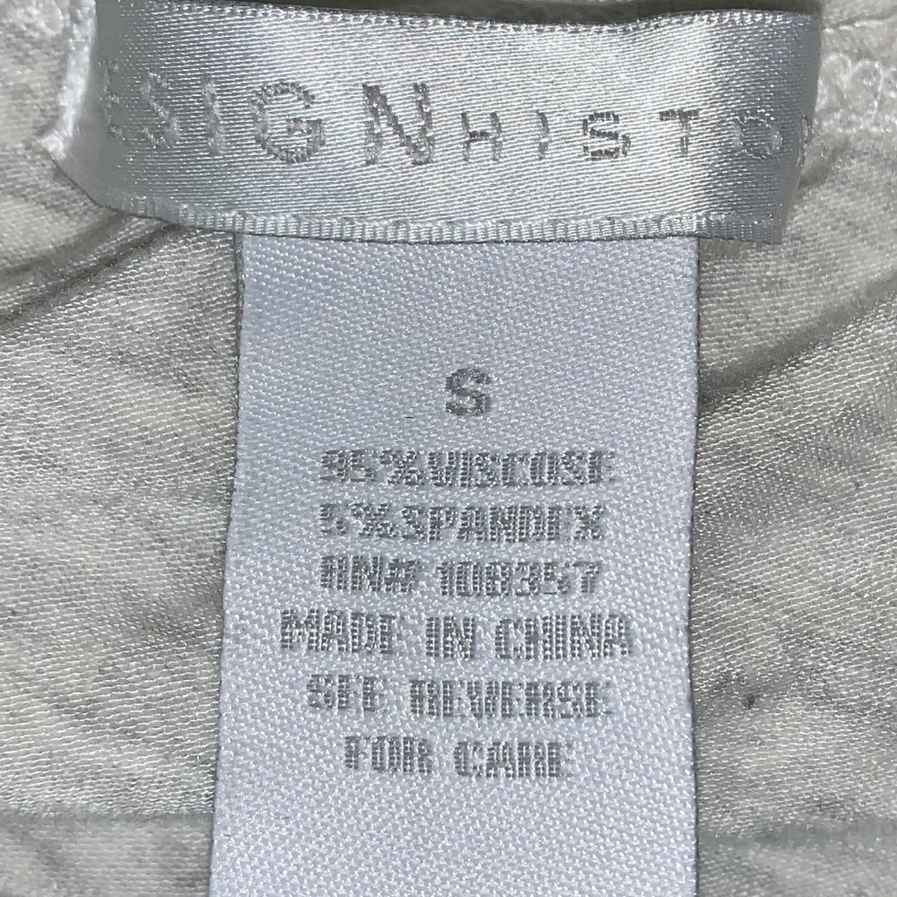 Women's Design History Long Grey/Gray Fold Over Waist Skirt Size Small - Picture 4 of 5